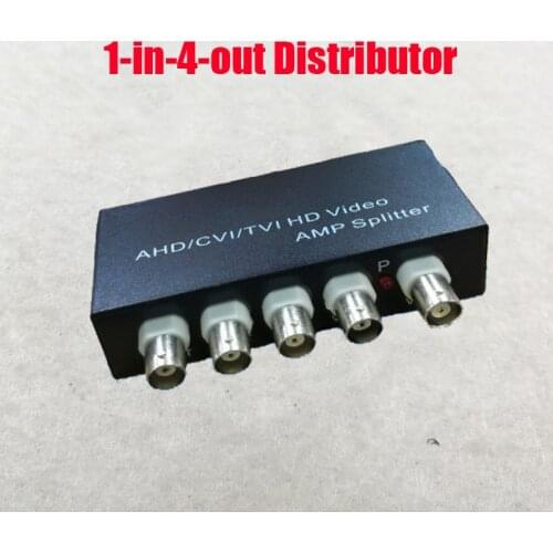 NOVOXY 1 In 4 Out 2mp 1080P AHD CVI TVI BNC Video Distributor Amplifier 1CH To 2CH Splitter For CCTV Security Camera