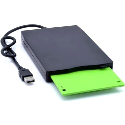 Portable External 3.5" USB 1.44 MB FDD Floppy Disk Drive Plug and Play for PC Windows 2000/XP/Vista/7/8/10 Mac 8.6 Upper