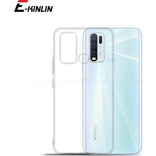 Transparent Silicone UltraThin Clear Soft Full Cover For VIVO Y20s Y20 Y30 Y20i Y30i TPU Back Case