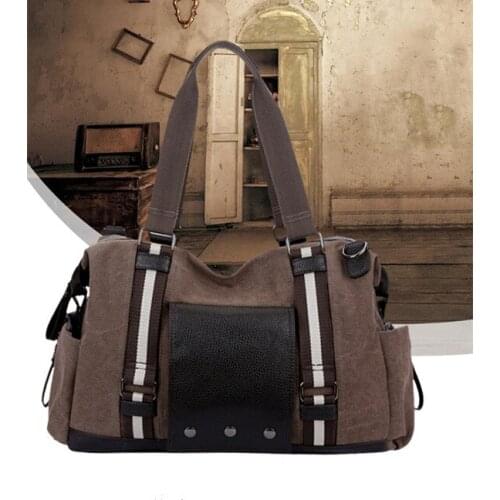 Large Capacity Travel Bag Men Canvas Retro Shoulder Travel Bags Male Travel Duffle Bags weekend Luggage High Quality Vintage