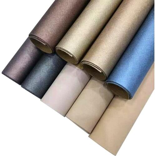 Plain Design Vegan PU Synthetic Artificial Leather Fabric Sheet For Stitching/Shoe/Bag/Hair Bow/Clothing Making