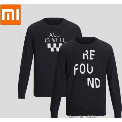 Xiaomi PROEASE man winter High quality wool knitting Letter pullover Sweater Soft comfortable Keep warm fashion Sweatshirt