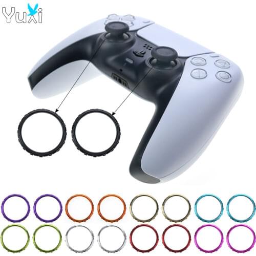 YuXi 2pcs For PlayStation 5 Handle Accent Rings Replacement For PS5 Controller Gamepad Accessories