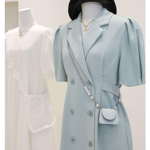 Vintage Simplee Casual suit collar summer women dress short sleeve office Mini dress Slim with belt A-line female dress