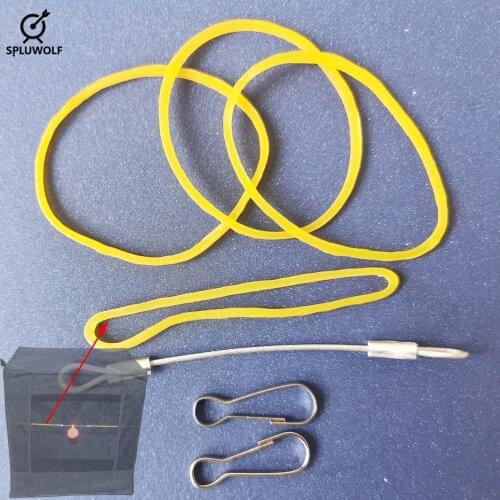 10 sets Rubber Band Hanging Hook Slingshot Accressories For Hanging Shooting Target Aim