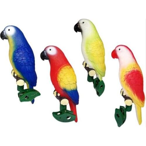 2021 New Solar Light Parrot Bird Light Outdoor Waterproof Courtyard Decoration Garden Landscape Light with Clip for Easy Install