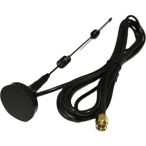 Wifi Antenna 2.4Ghz 7dbi high gain magnetic base with SMA male connector Polarization network Aerial for wireless router
