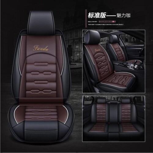 Car Travel Leather PU seat cover four seasons Universal Car Seat Covers for Vehicles mazda 3 6 toyota RAV4 Hyundai volvo ford