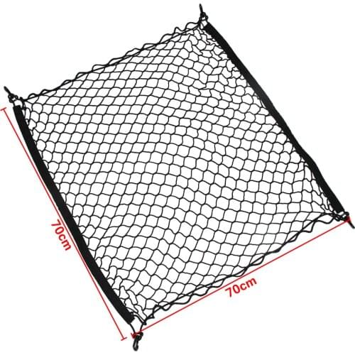 Car Mesh Cargo Net Holder Trunk Auto Elastic Storage 4 Hook For Mitsubishi ASX Pajero Sport Lancer Outlander auto accessories
