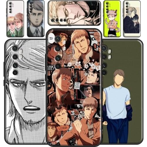 Attack on Titan Jean Kirstein Case For Xiaomi Mi 11 Lite Ultra 9 10 9T 10T Pro A3 POCO F3 F1 F2 M3 X3 Pro Bumper Cover