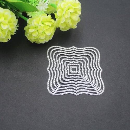 Flower lace clover square diamond grid Metal Cutting Dies Stencil Scrapbooking Photo Album Card Paper Embossing Craft DIY