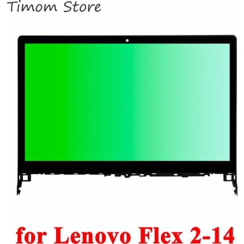 For Lenovo Flex 2-14 2-14D Laptop 80FJ 80GS LCD TOUCH SCREEN ASSEMBLY BEZEL 1366*768 5D10F76753 5D10G18360 1920*1080 5D10F86069