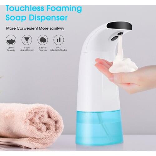 400Ml/250ML Automatic Soap Dispenser kitchen Waterproof Foam Dispenser Sensor Touchless Hand Washer Soap Dispenser Pump