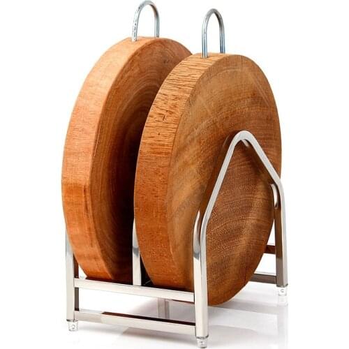 Two Layer 304 Stainless Steel Pot Lid Shelf Cooking Storage Pan Cover Lid Rack Stand Cutting board Holder Kitchen Organizer Tool