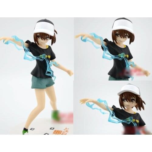 19CM Japanese Anime Toaru Kagaku no Railgun Mikoto Misaka Boxed PVC Action Figure Collectible Toy