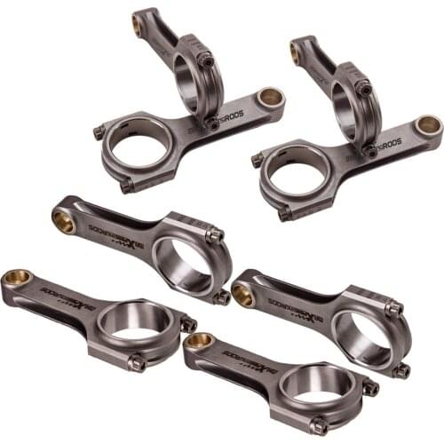 H-Beam Connecting Rods Rod For BMW M60 M60B40 4.0L M62 4.4L ARP Bolt 800hp 143mm Limited Lifetme Warranty Cranks pin Piston