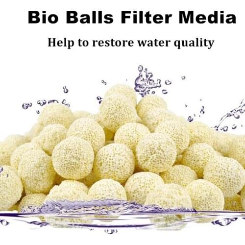 Ceramic Biochemical Ball Filter Media Nitrifying Bacteria House Aquarium Filter Accessories For Fish Tank Water Cleaning