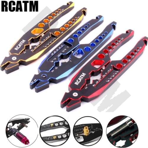 Model toy car Multifunction repair tool Shock absorber folder pliers metal for 1/10 1/8 RC Car TRX4 Axial Scx10 E-Revo X-MAXX