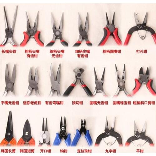 DIY Jewelry Tool Sets Handle Multi-type Anti-slip Jewelry Pliers diy Jewelry Making Beading Repair Starter Tool Kit