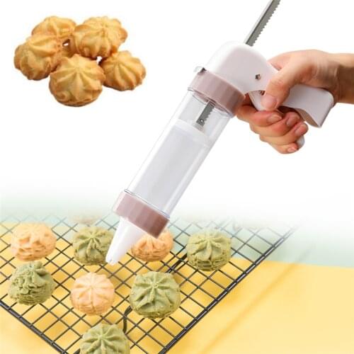 Cookie Press Kit Gun Machine Cookie Making Cake Decoration Press Molds & Pastry Piping Nozzles Cookie Tool Biscuit Maker
