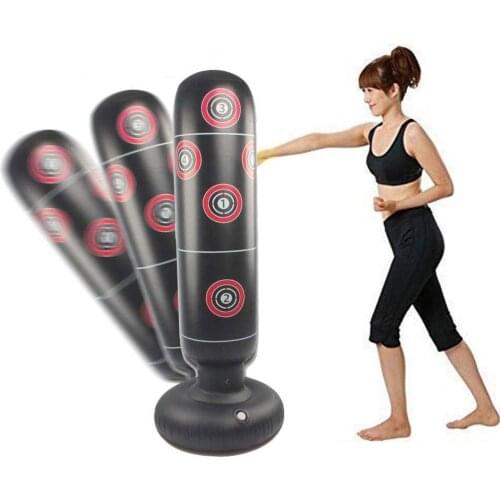 Inflatable Boxing Bag Training Pressure Relief Exercise Water Base Punching Standing Sandbag Fitness Bodybuilding Equipment