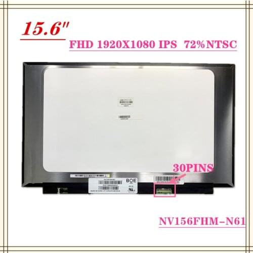 Genuine 15.6'' NV156FHM-N61 B156HTN06.1 N156HCE-EN1 LCD Screen LED Display FHD 72%NTS 1920X1080 Matrix Laptop Panel Monitor