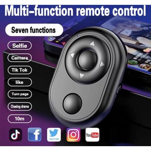 Bluetooth-compatible Remote Control Button Wireless Controller Self-Timer Camera Stick Shutter Release Phone Selfie For Tik Tok