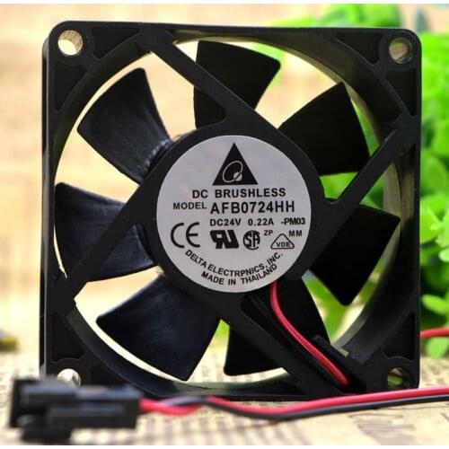 SSEA New Wholesale cooling fan for DELTA AFB0724HH 24V 0.22A 7CM 7025 inverter cooling fan 70*70*25mm
