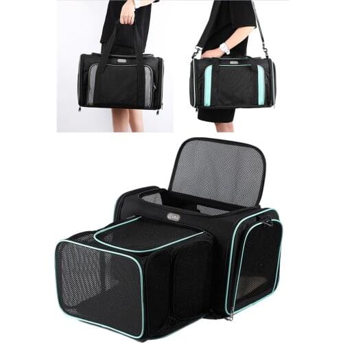 Expandable Handbag for Dog Cat Slings Pet Carrier Breathable Portable Soft Sided Car Bag Pet Traveling Bag Multifunction Kennel
