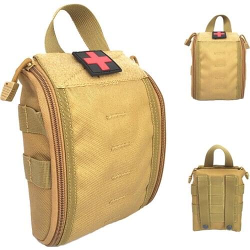 Tactical Medical Bag Outdoor Mountaineering Travel First Aid Kit Emergency Case Survival Kit Nylon Pouch For Hunting Camping