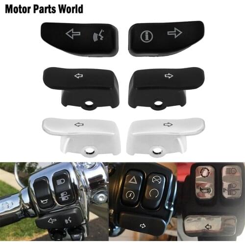 Motorcycle Turn Signal Extension Caps Switch Button Extended Cover For Harley Touring Electra Glide 2016-2019 Softail Sportster