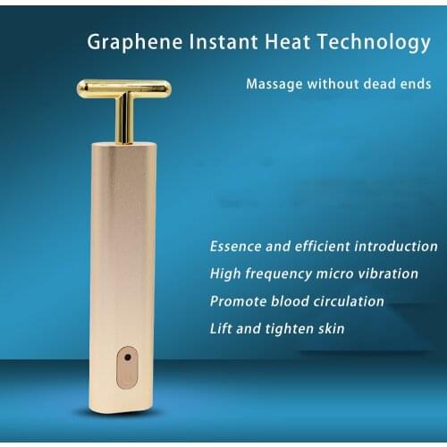 Massagers for Face Facial Importer Vibration Massager Graphene Heating Negative Ion Importer Gold Rod Beauty Eye Slimming Device