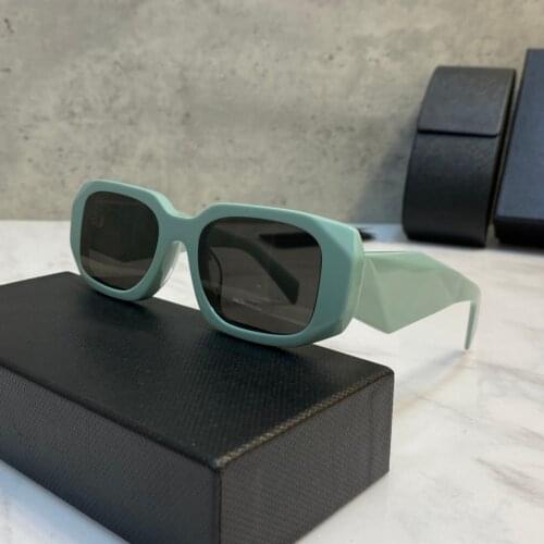 Polygon Big Frame Solid Color Sunglasses Steampunk Rectangular Acetate Amber Shades Women 2021 Luxury Design with Original Box