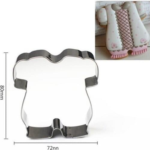 1pcs reposteria Cookware Baby Cloth Cookie Cutter Metal Biscuit Mold Fondant Cake Decorating Tool Baking Cupcake Chocolate Mould