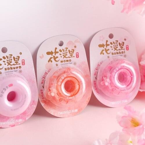 24 pcs/lot Creative Cherry Donuts 6M Correction Tape Cute Tapes Promotional Stationery gift School Office Supplies