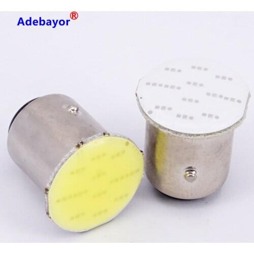 30X1157 BAY15D COB 12 SMD S25 12 Led stop lamp P21W Auto Car Signal Reverse parking Led Lights Brake light white blue red yellow
