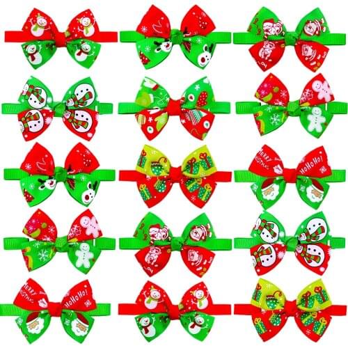50pcs Christmas Pet Dog Cat Bow Ties&Bowties Dog Accessories Dog Neckties Dog Accessories Pet Supplies