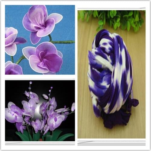 54 colors mix shipping or only one color ship double color stocking flowers/nylon flower /silk flower making/ DIY flowers craft