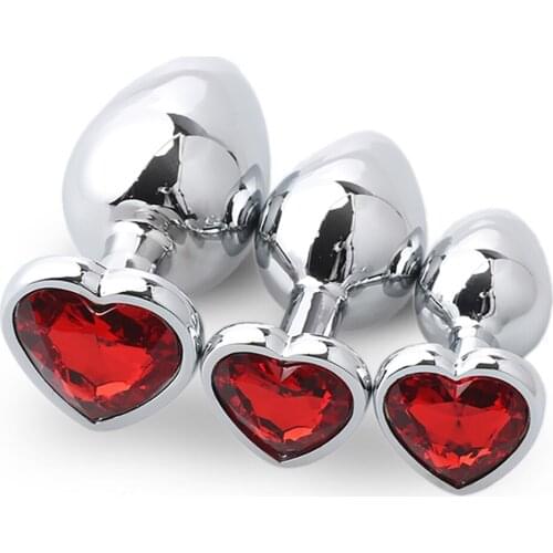 Anal Plug Butt Anus Masturbator Multi-Colors Crystal Silver Aluminum Butt Stopper Adult Sex Toys for Women Lesbian adult toys