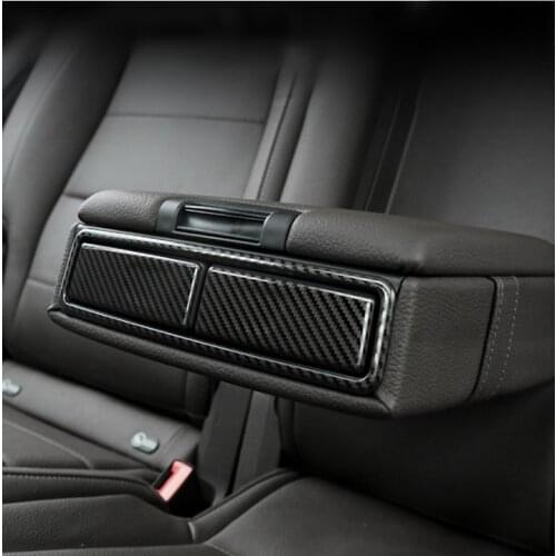 Car Styling Rear Water Cup Holder Sequins Decoration Cover Trim For Mercedes Benz GLE GLS GLB A Class W177 W167 Stainless Steel