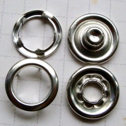 FREE SHIPPING 5000pcs/lot 9.5MM Copper Ring Prong Snap Buttons Fasteners Press Studs Poppers Baby Romper wholesale and retail