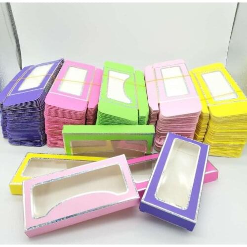 Paper lash packaging 20/50/100pcs eyelash packaging box wholesale lashes box empty lash package box case rectangle box