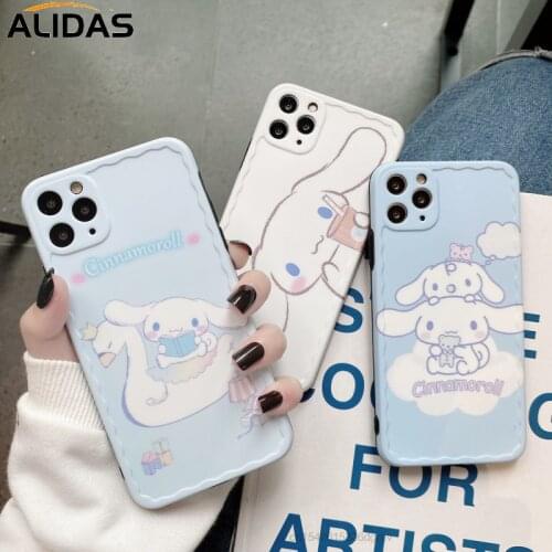 Sanrio Cinnamoroll Cartoon Doll Phone Case For IPhone Pro 11 Max 7 8 Plus X XS XR Protective Shell Back Cover Y2k Girl Gift