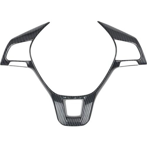 Car Steering Wheel Cover Carbon Fiber Steering Wheel Decorative Frame For Golf 7 MK7 POLO- 2014-2016 MK6 2017
