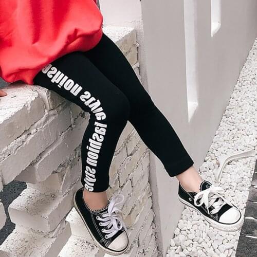 Letter Kids Girl Pants Fashion Sports Leggings for Girls Children Pencil Pants Kids Leggings Pants Kids Sport Trousers