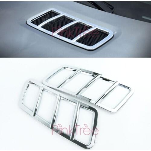 For Mercedes Benz GLE 2015-2017 M class Coupe SUV W166 ML Car Hood cover Trim Chrome Car Styling Accessories