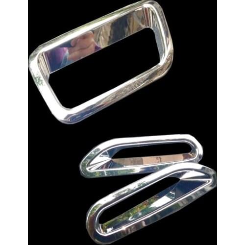 For Nissan Rogue X-Trail Xtrail T32 2015 2016 3Pcs/Set Chrome Rear Tail Fog Light + Brake Light Lamp Cover Trim Car Styling