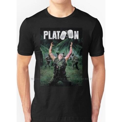Platoon T Shirt 100% Pure Cotton Platoon War Movie Vietnam Old 80s Nostalgia Oliver Stone Vientam War The Platoon