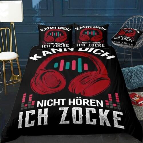 Gamer Saying Gaming Funny Duvet Cover Twin/Queen/King Size Luxury Comforter Bedding Set With Pillowcase Home Bed Decora
