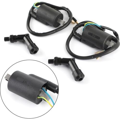 Artudatech Ignition Coil+Spark Plug Caps fit for Honda CB450K CB450 CL450K CB500T 30500-292-672 Motorcycle Accessories Parts